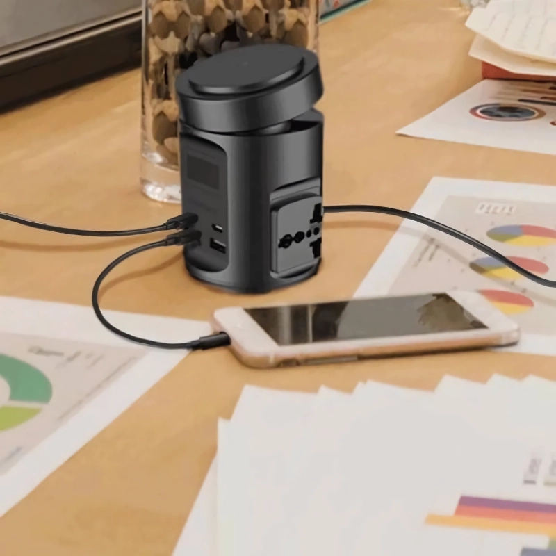 قیمت و خرید چند راهی برق و شارژر وایرلس پاورولوژی مدل  PWC014